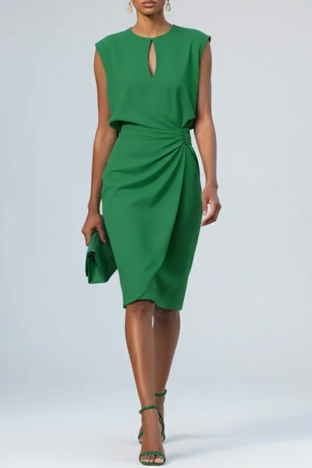 Eloise | Draped Midi Dress