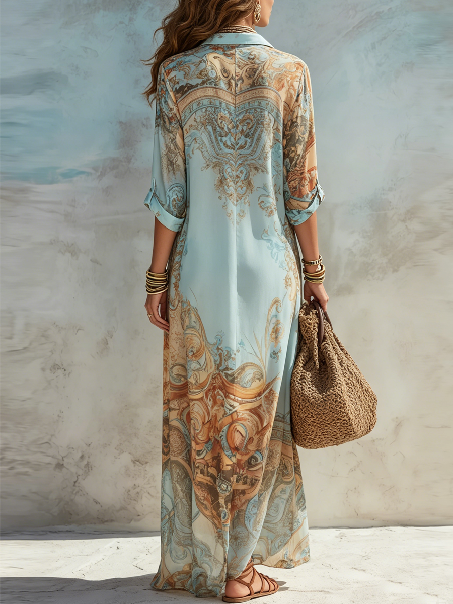 Ruby | Mediterranean Shirt Dress