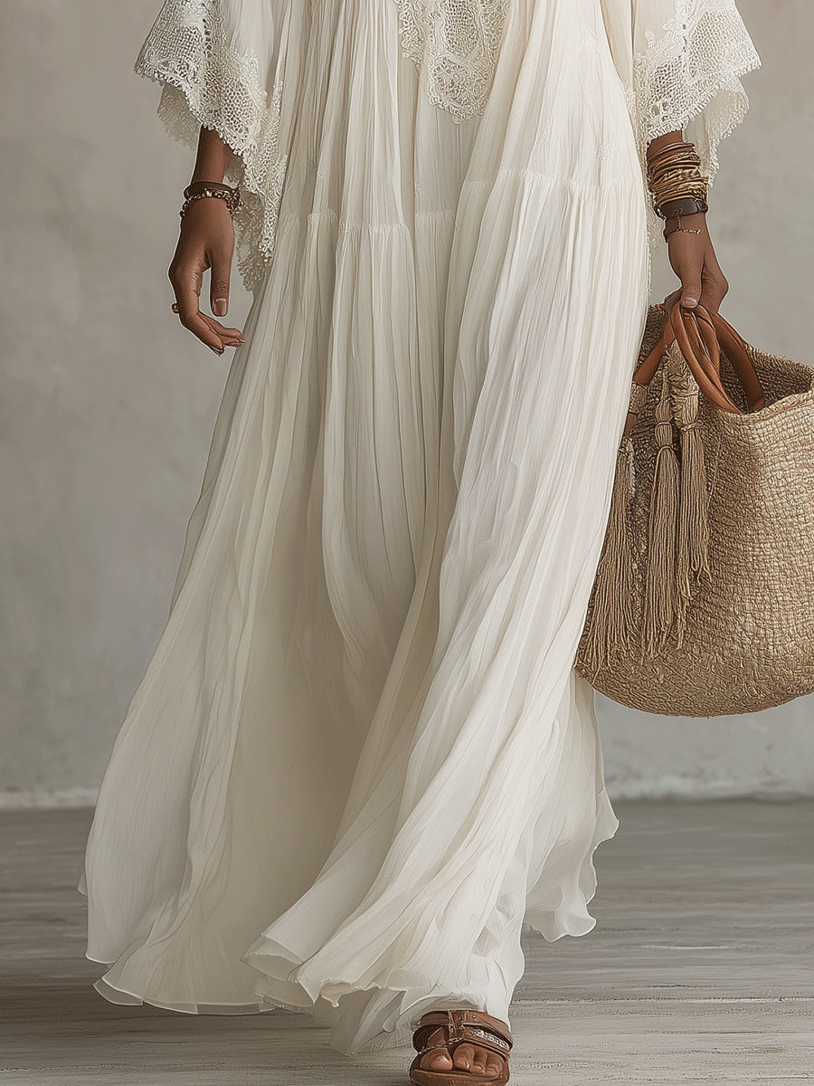 Emilia | V-neck Maxi Dress