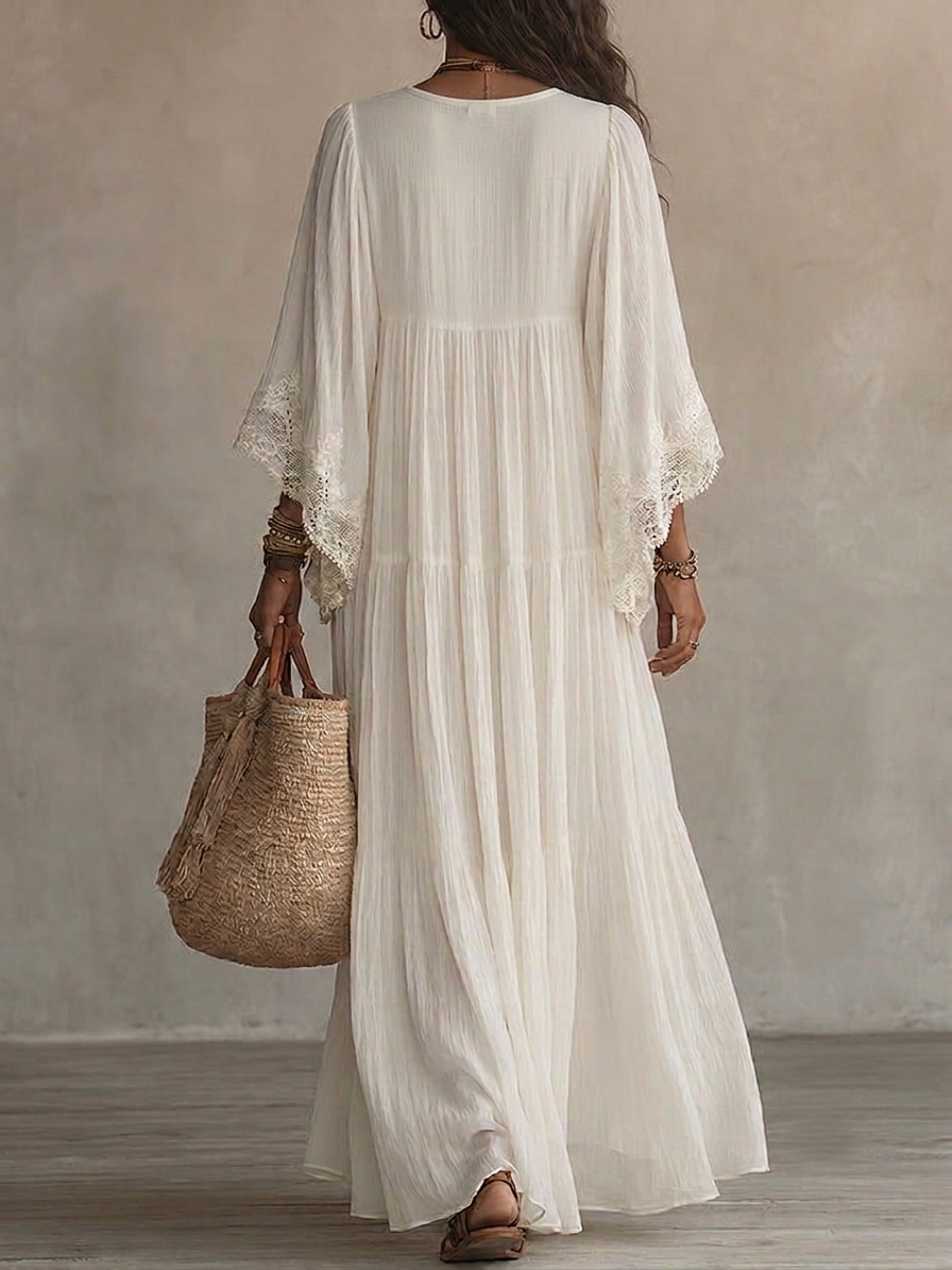 Emilia | V-neck Maxi Dress
