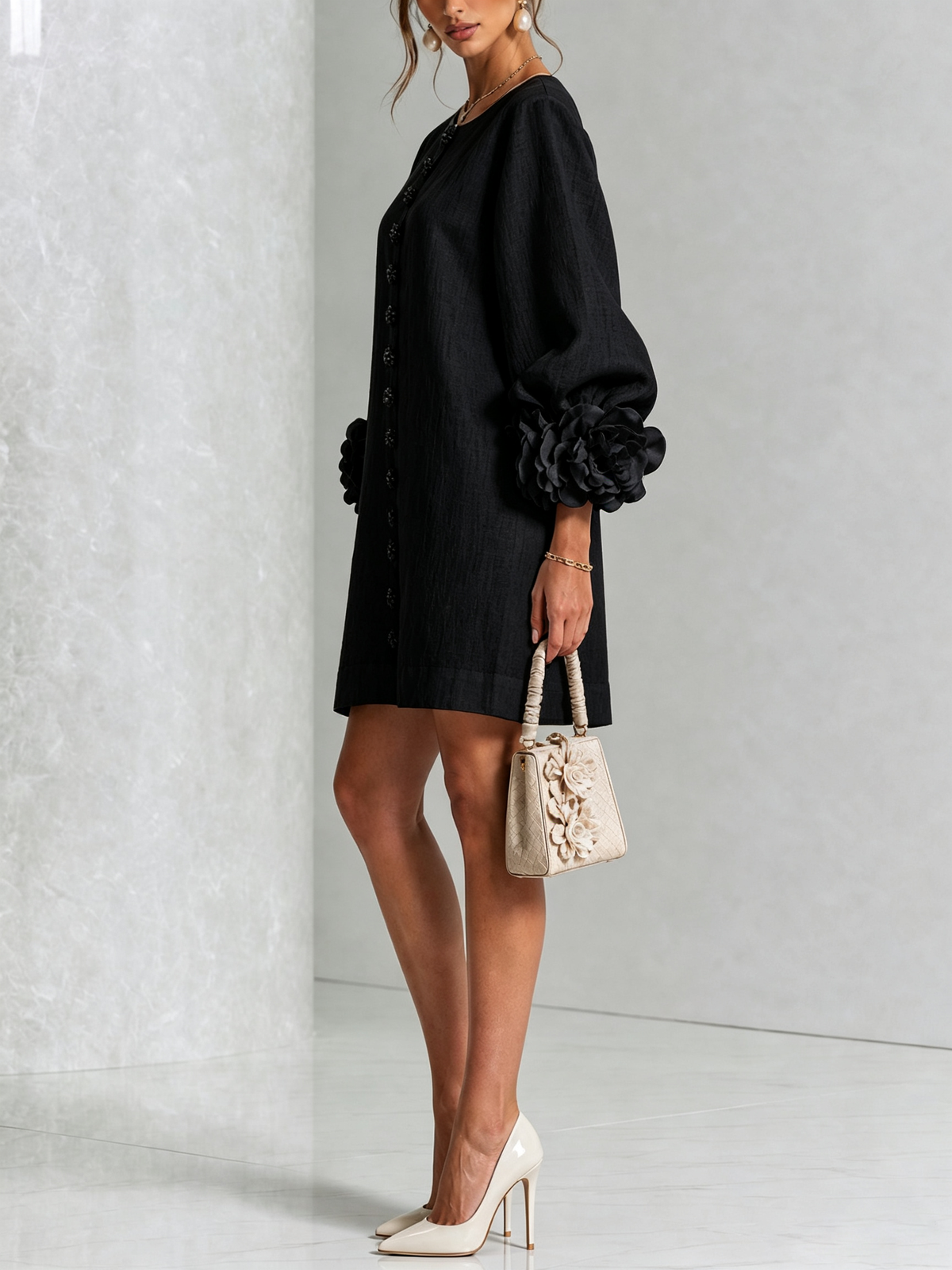 Flor | Button-Down Mini Dress