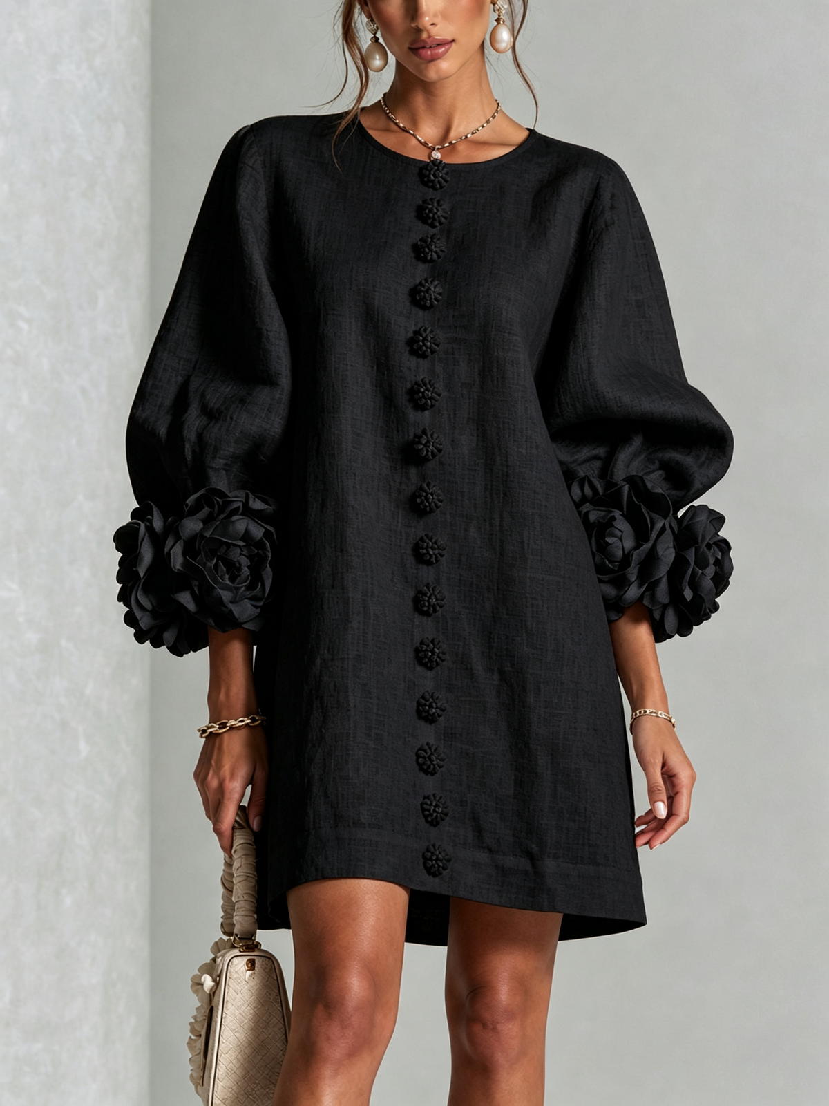 Flor | Button-Down Mini Dress