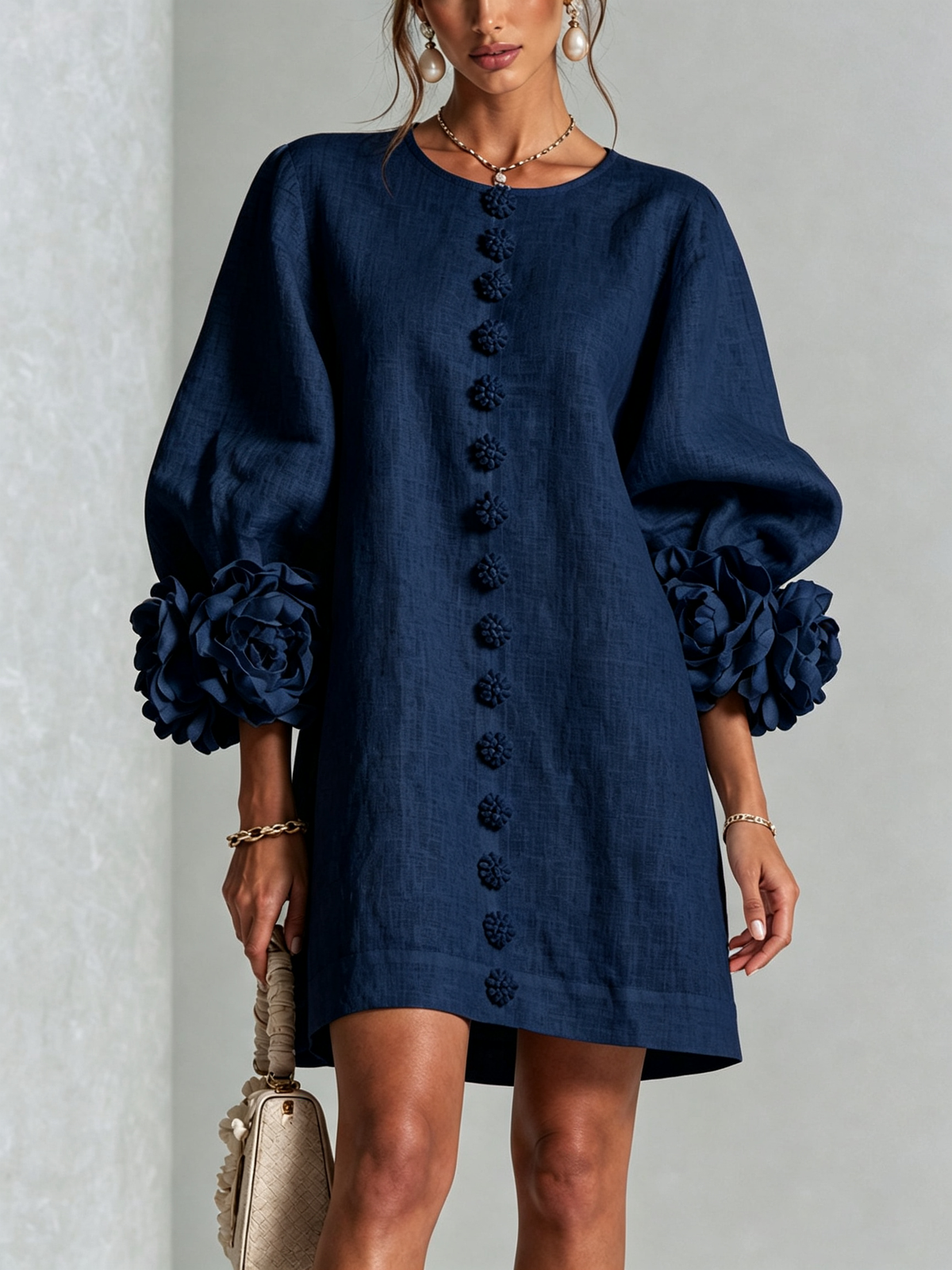 Flor | Button-Down Mini Dress