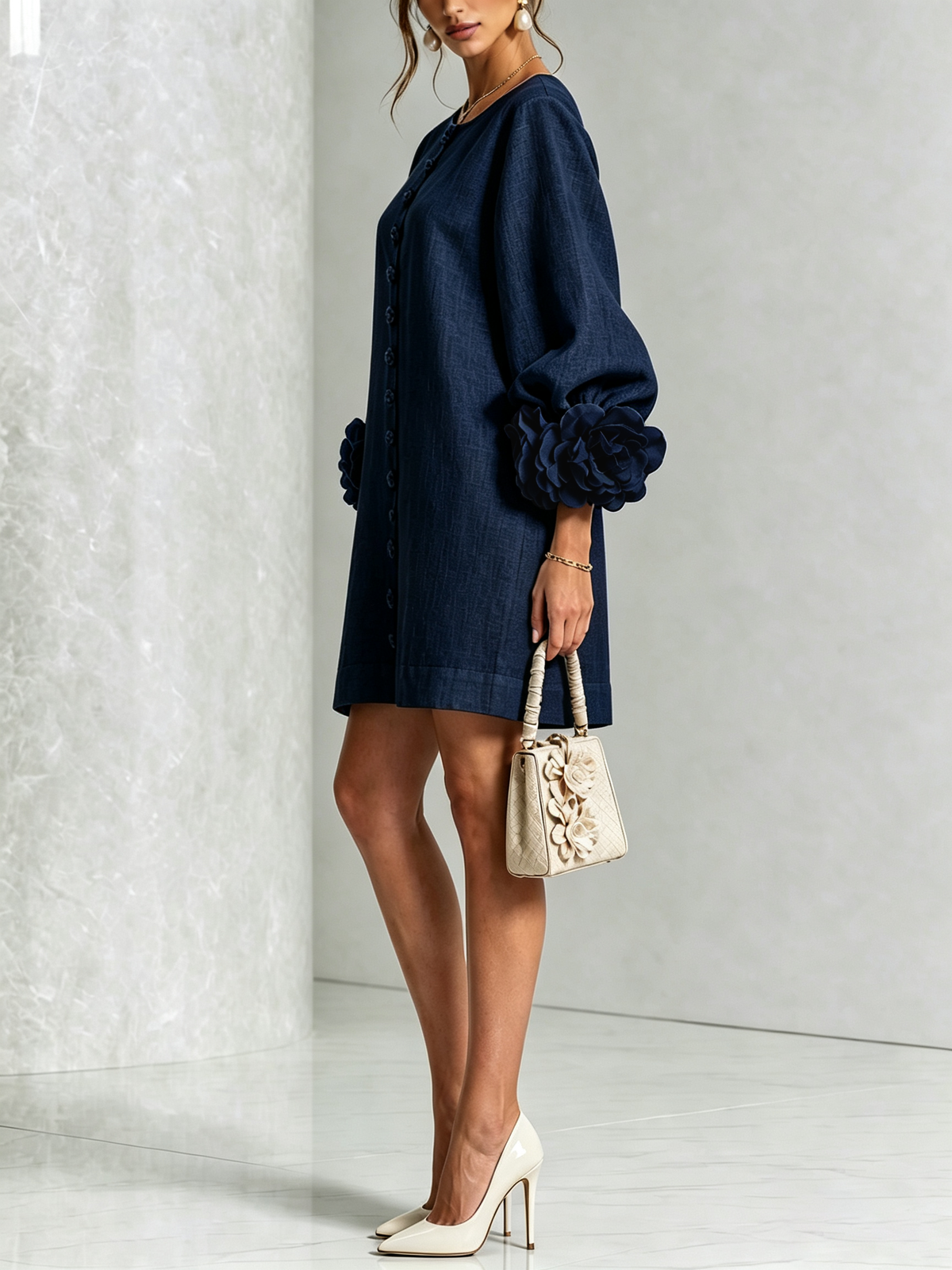 Flor | Button-Down Mini Dress