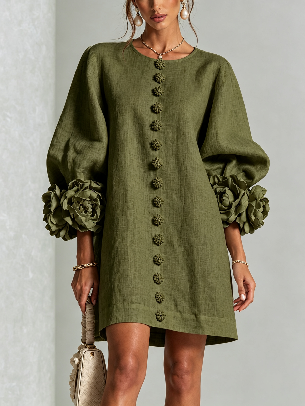 Flor | Button-Down Mini Dress