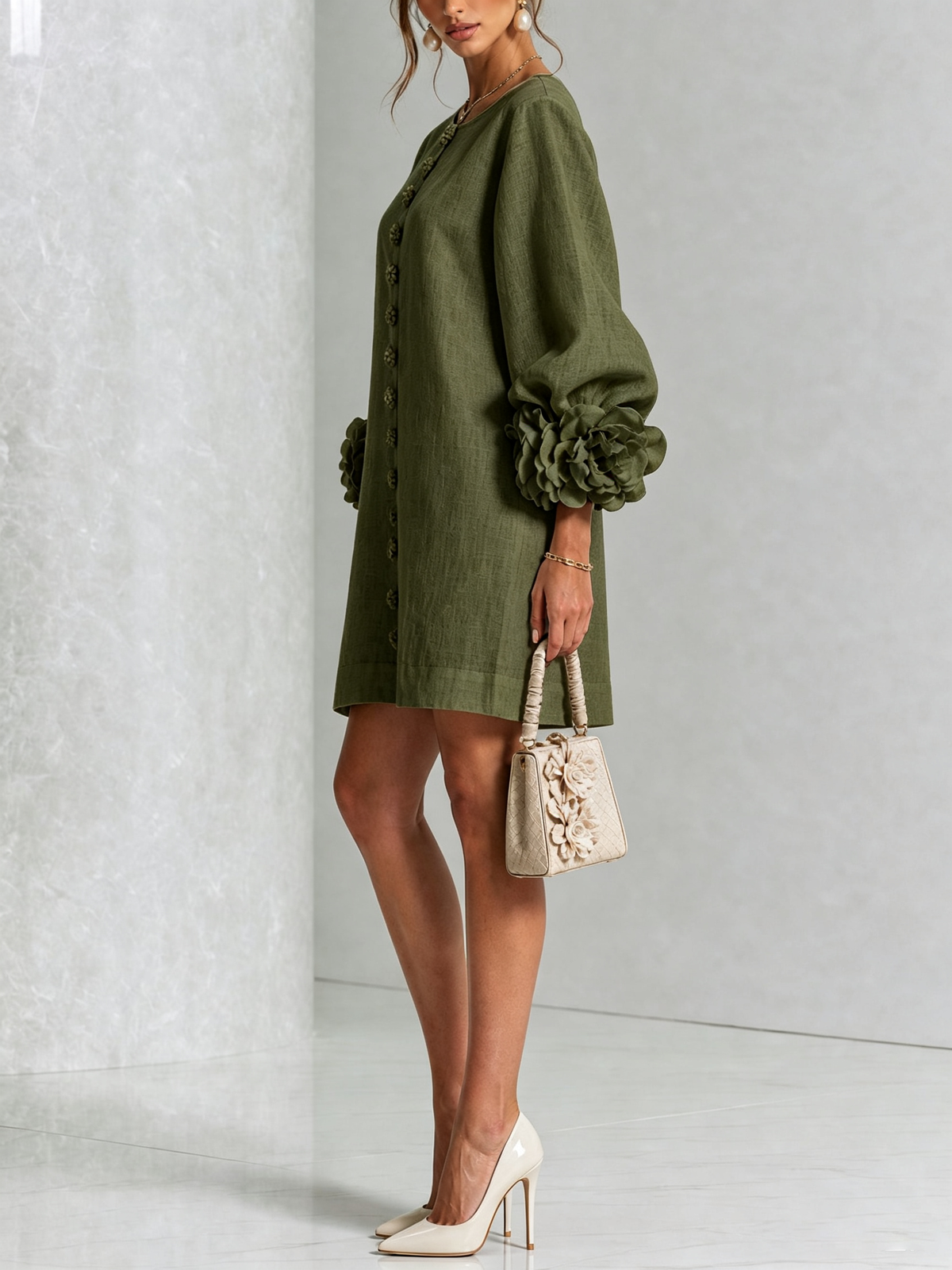 Flor | Button-Down Mini Dress