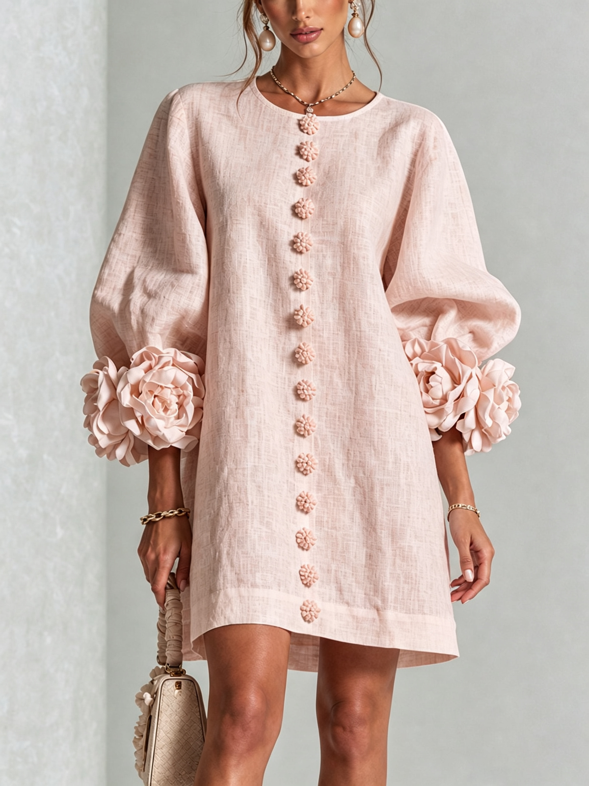 Flor | Button-Down Mini Dress