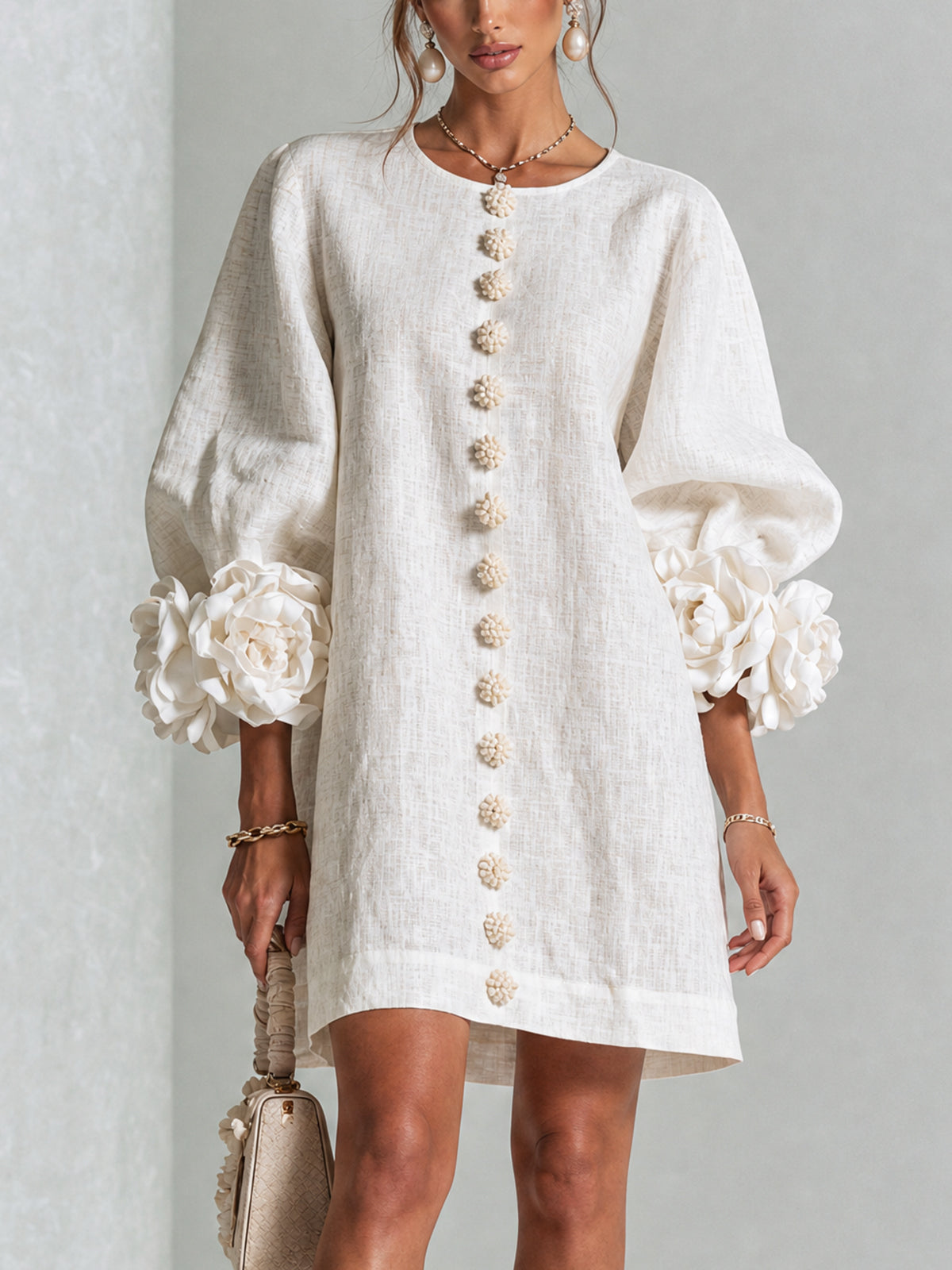 Flor | Button-Down Mini Dress