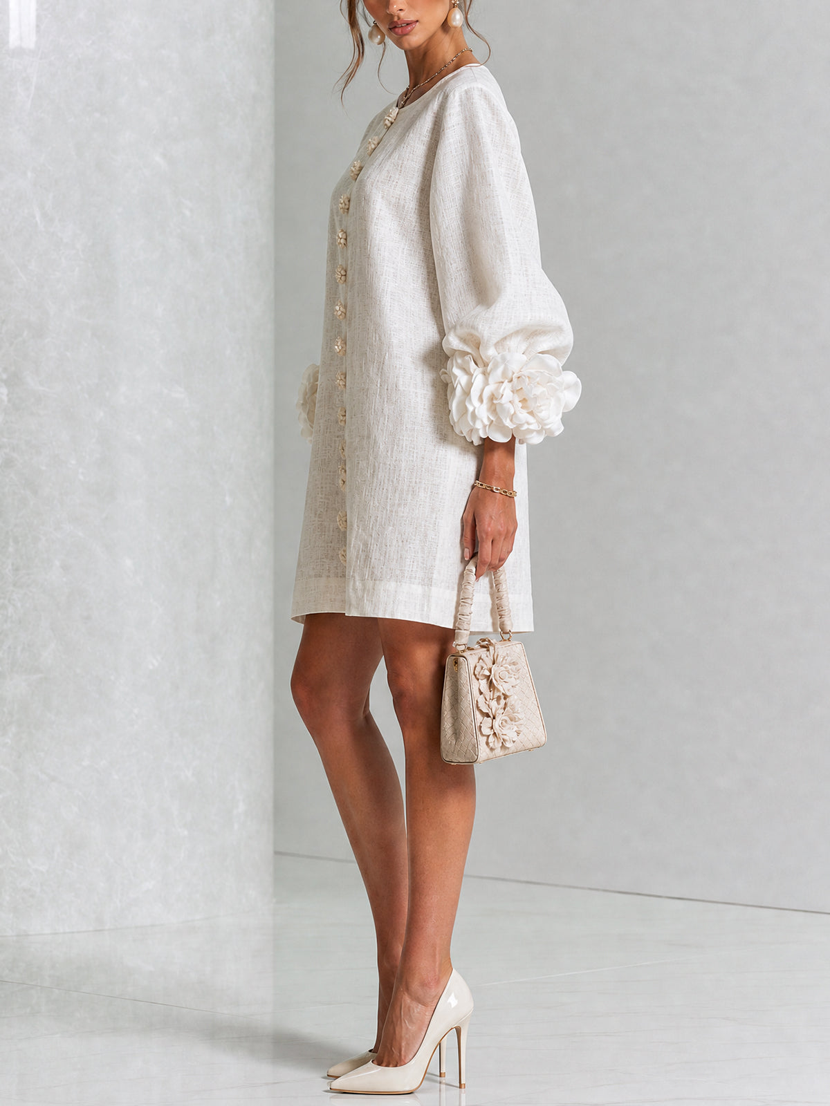 Flor | Button-Down Mini Dress
