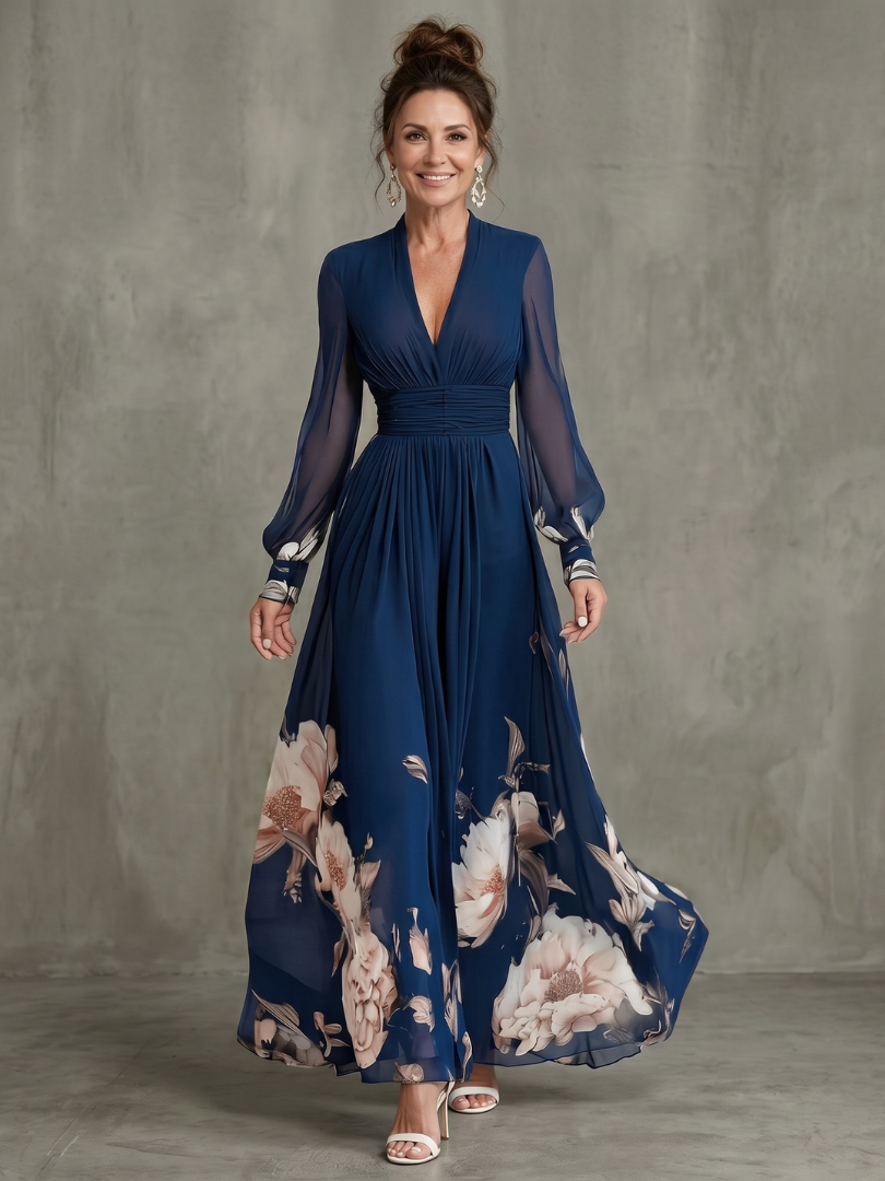 Ziva | Pleated Maxi Dress