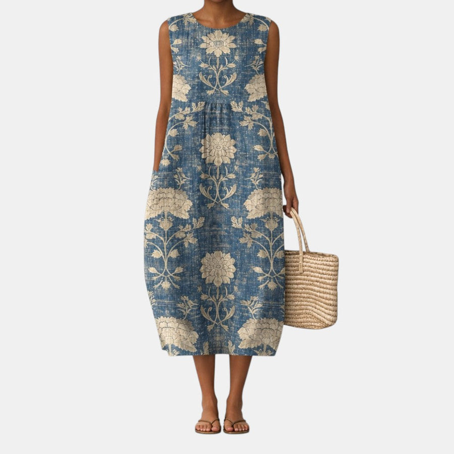 Isla | Classic Floral Midi Dress