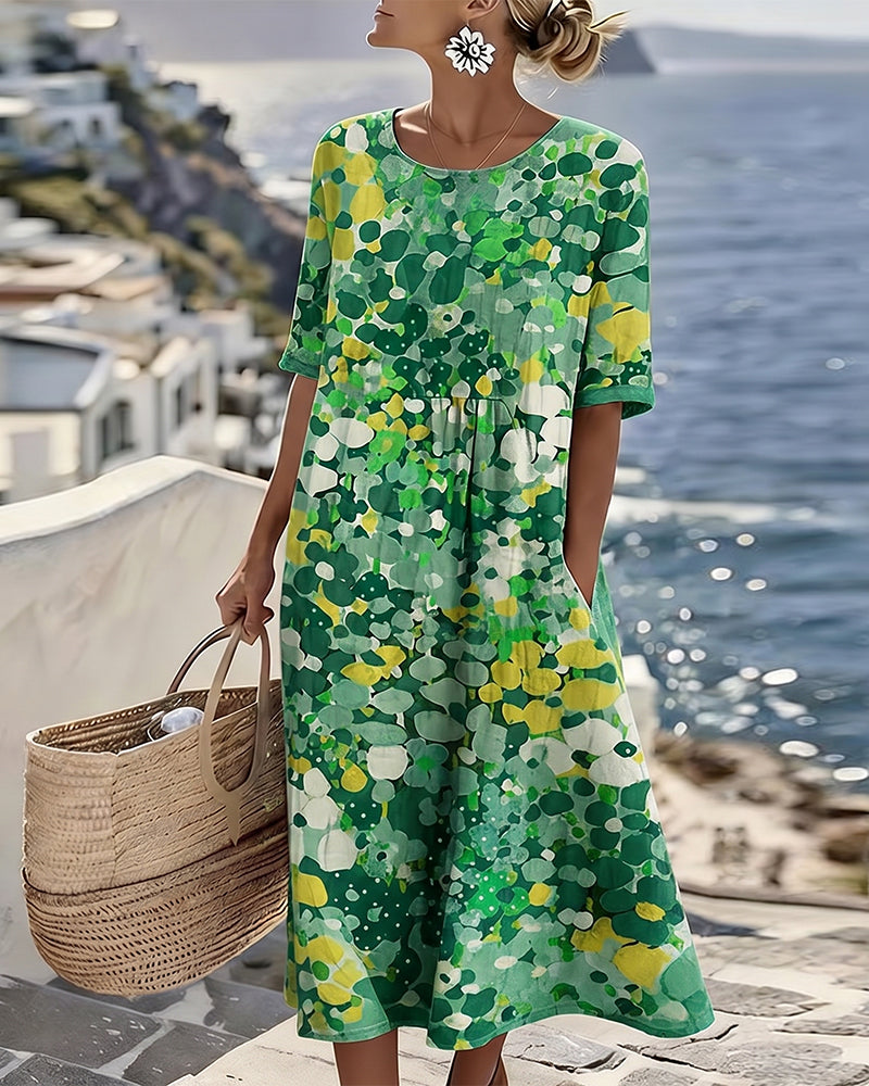 Elena | Floral Midi Dress