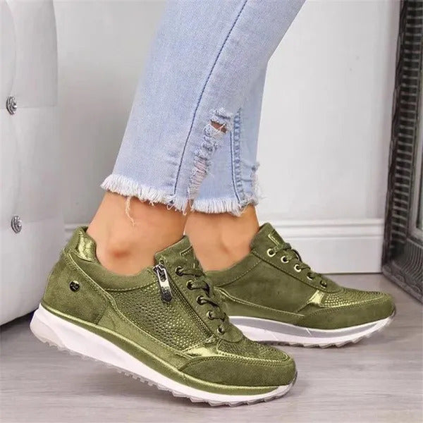 Ginette | Orthopedic Zip-Up Sneakers