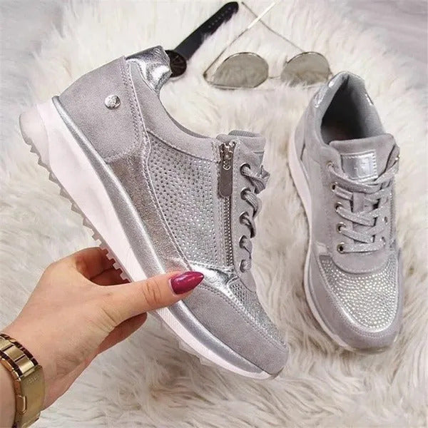 Ginette | Orthopedic Zip-Up Sneakers