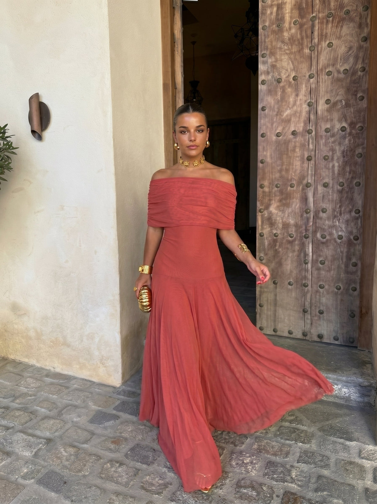 Marzia | Elegant Off-shoulder Dress