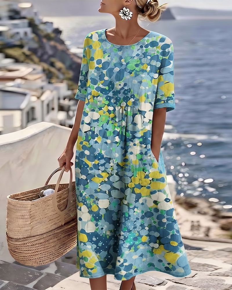 Elena | Floral Midi Dress