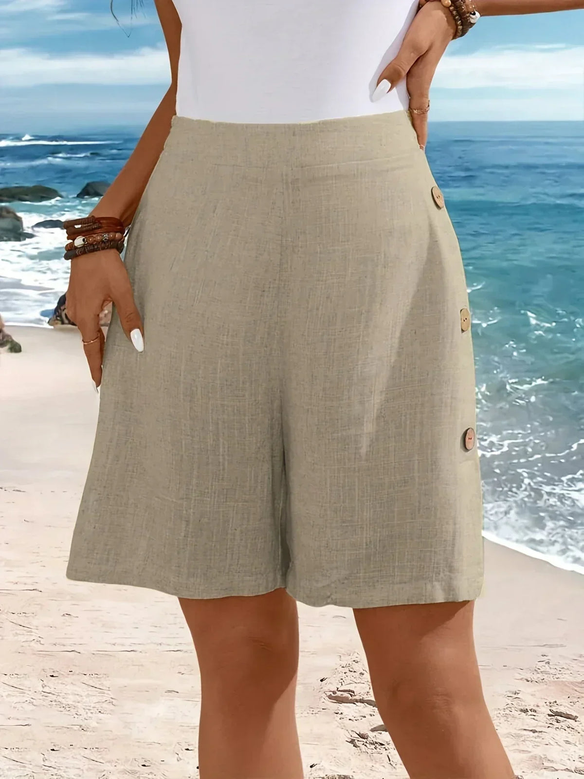 Whitney | Draped Breathable Summer Shorts