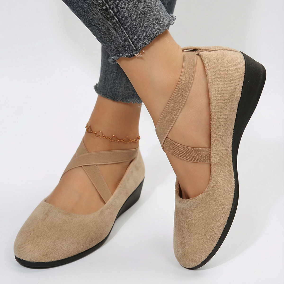 Angel | Cozy Closed Wedge Slip-On Footwear