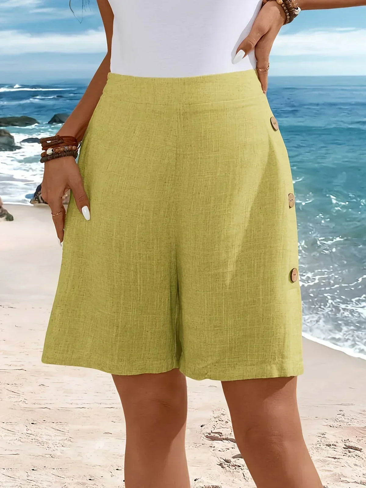 Whitney | Draped Breathable Summer Shorts