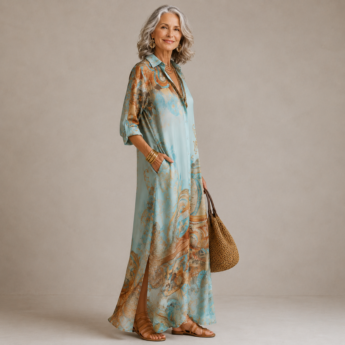 Evalexy | Printed Maxi Dress
