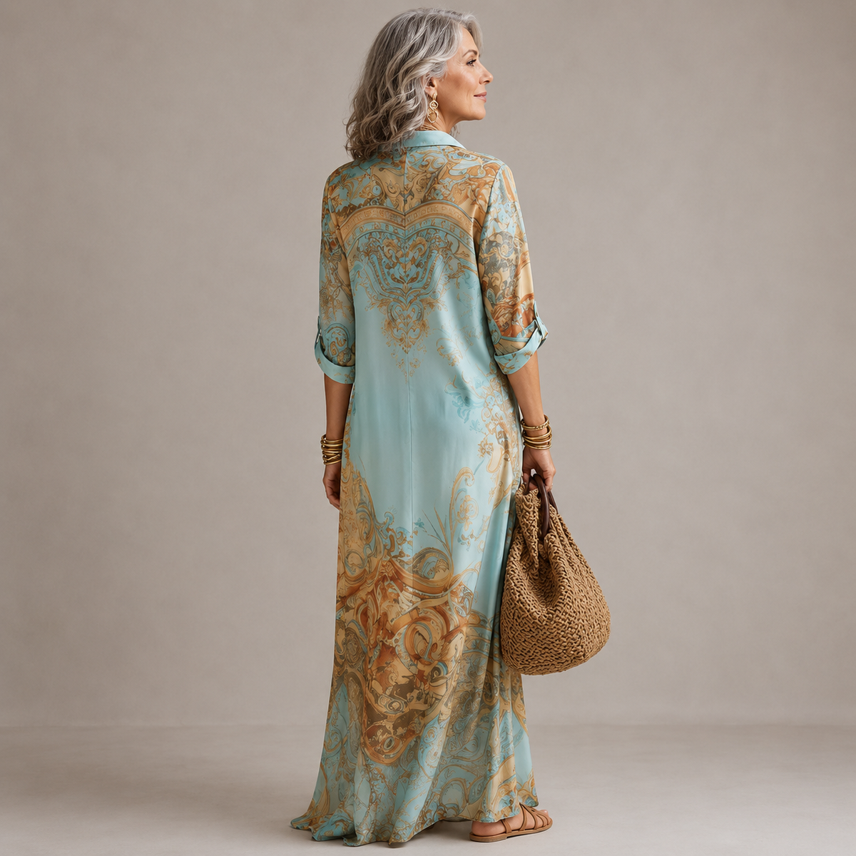 Evalexy | Printed Maxi Dress