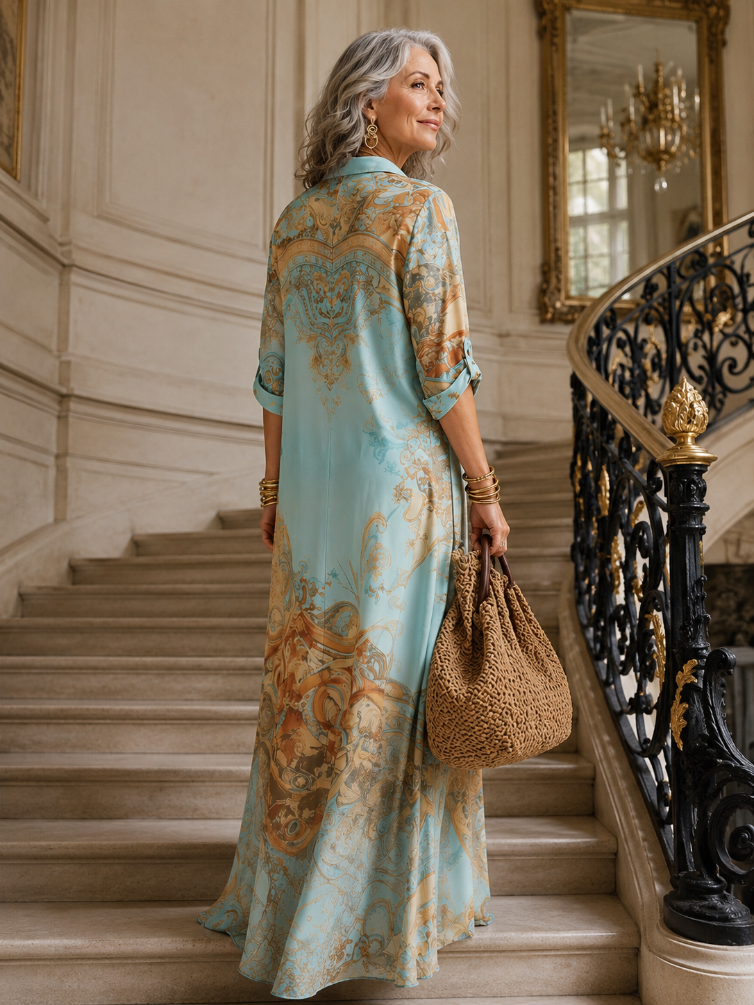 Evalexy | Printed Maxi Dress