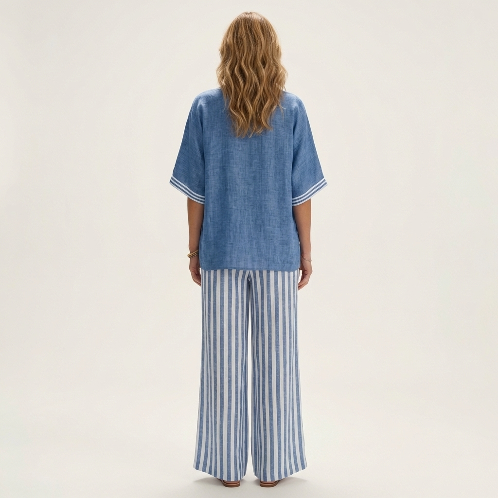 Juliana | V-Neck Wide-Leg Set