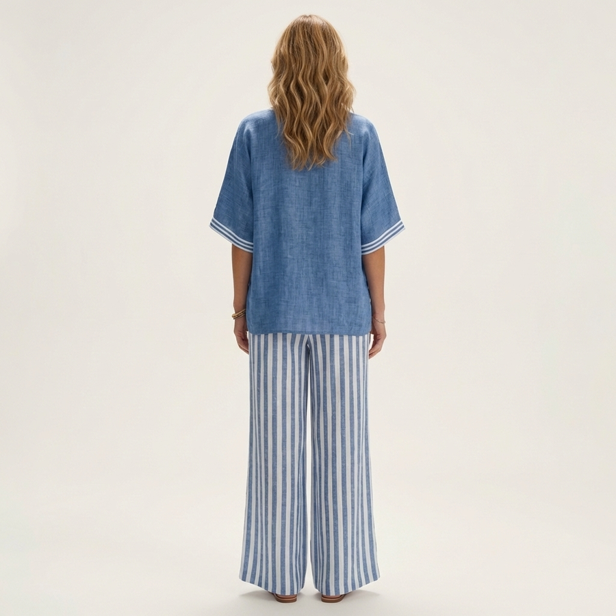 Juliana | V-Neck Wide-Leg Set