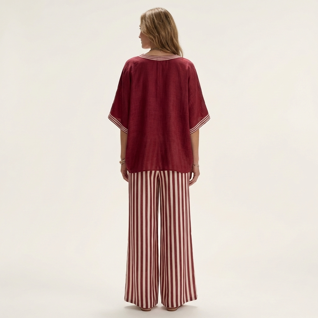 Juliana | V-Neck Wide-Leg Set