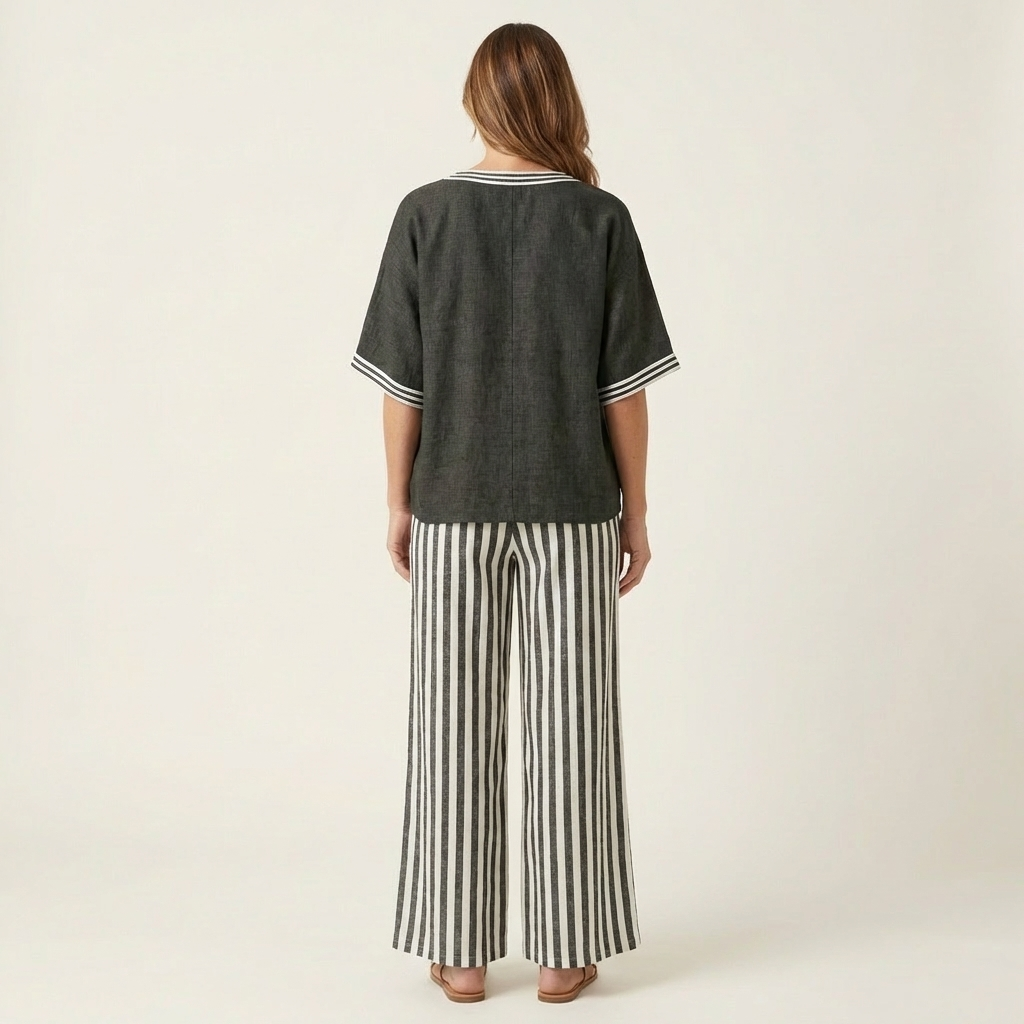 Juliana | V-Neck Wide-Leg Set