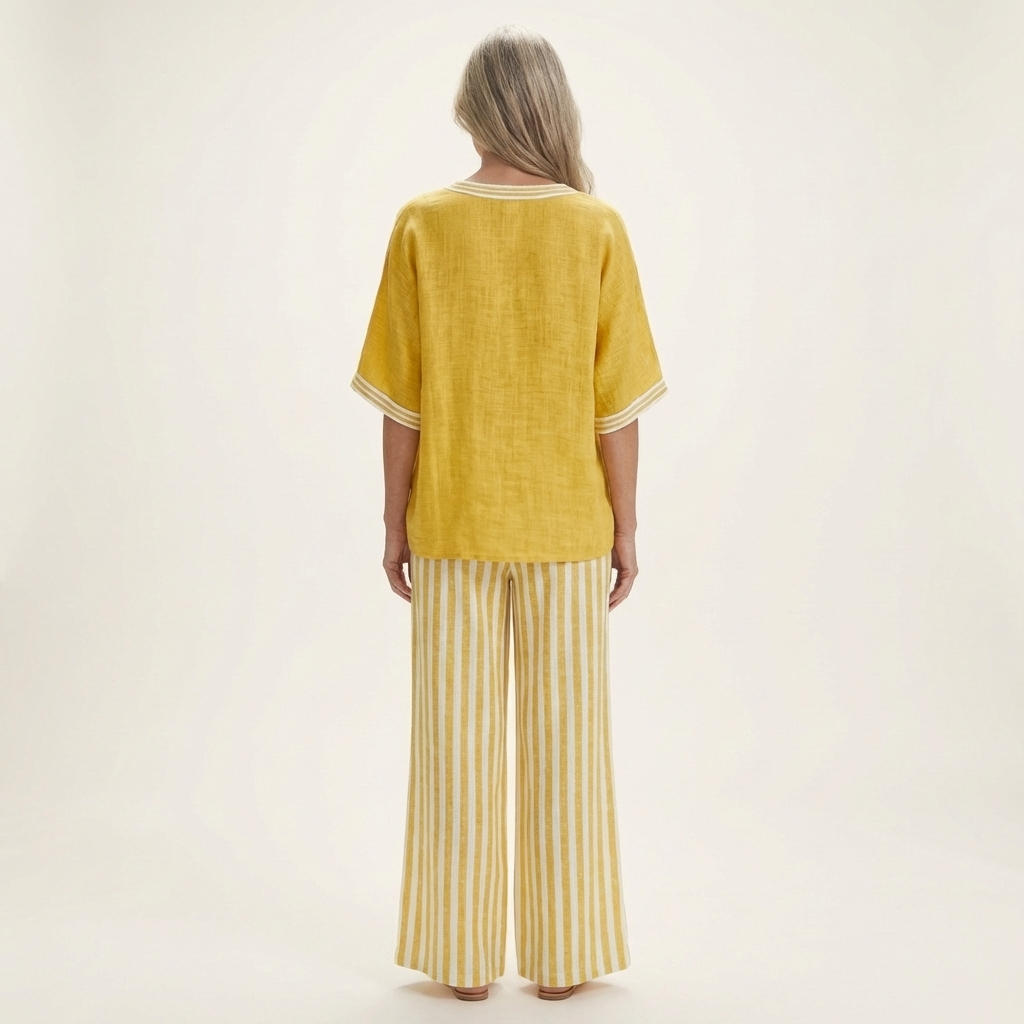 Juliana | V-Neck Wide-Leg Set