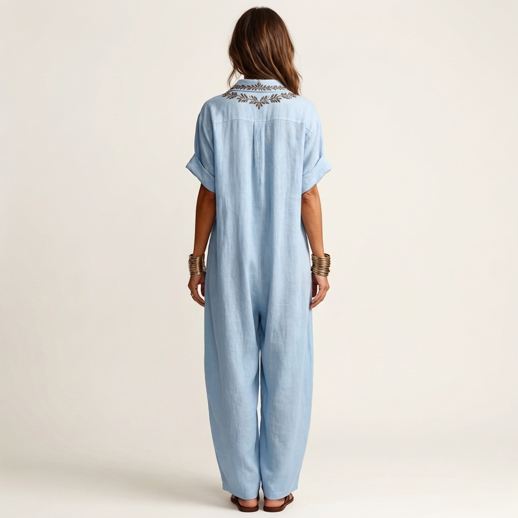 Amarina | V-Neck Collar Maxi Dress