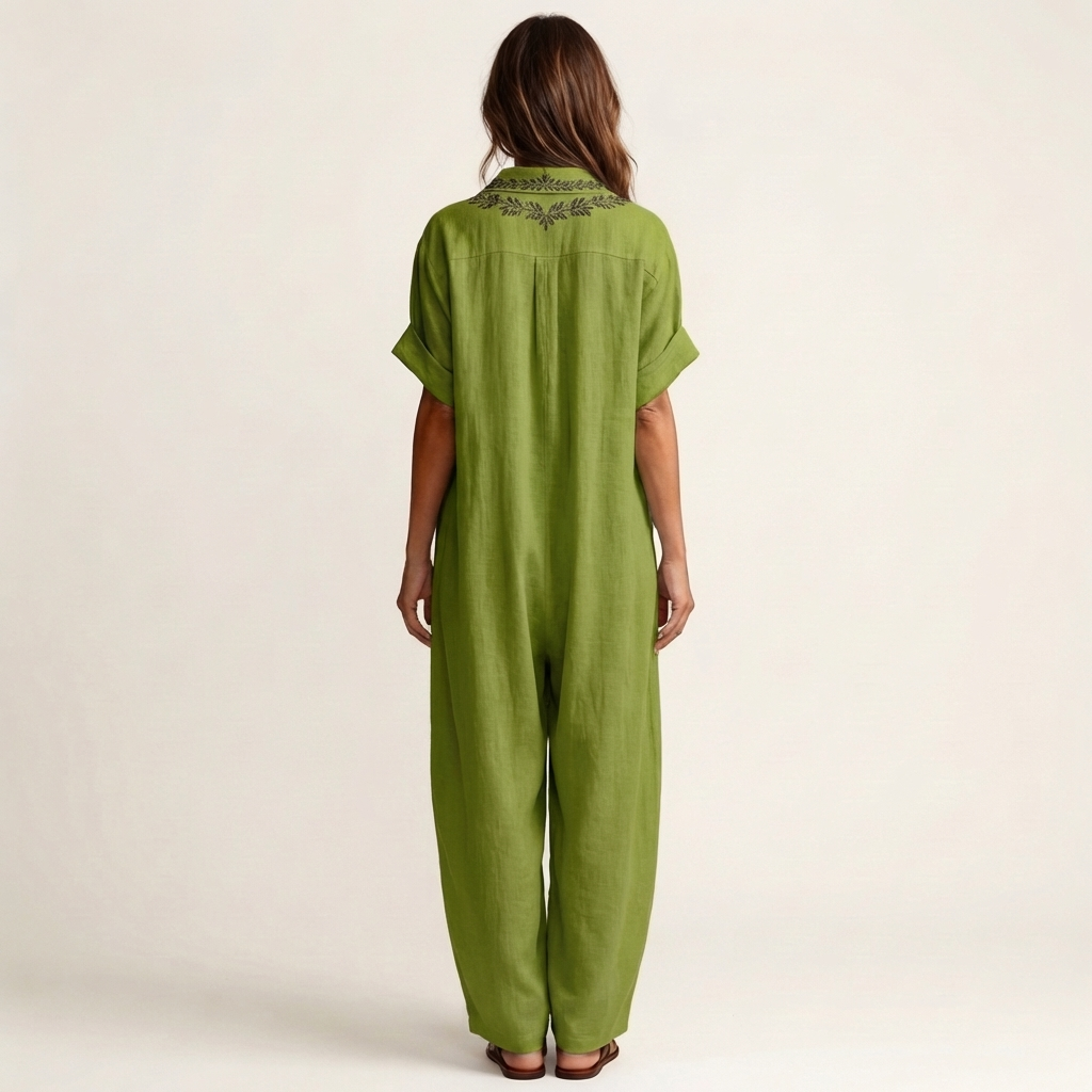 Amarina | V-Neck Collar Maxi Dress