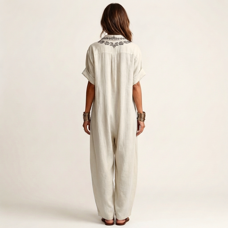 Amarina | V-Neck Collar Maxi Dress