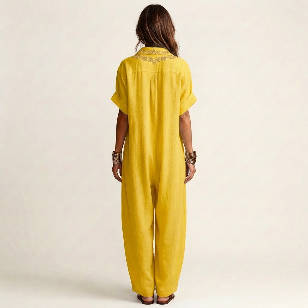Amarina | V-Neck Collar Maxi Dress