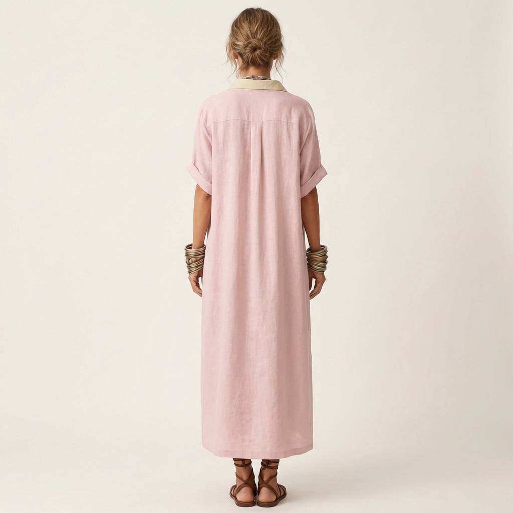 Kamila | Short-Sleeve Maxi Dress