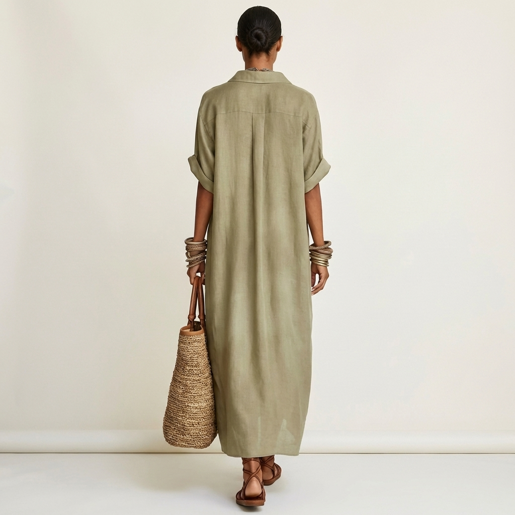 Kamila | Short-Sleeve Maxi Dress