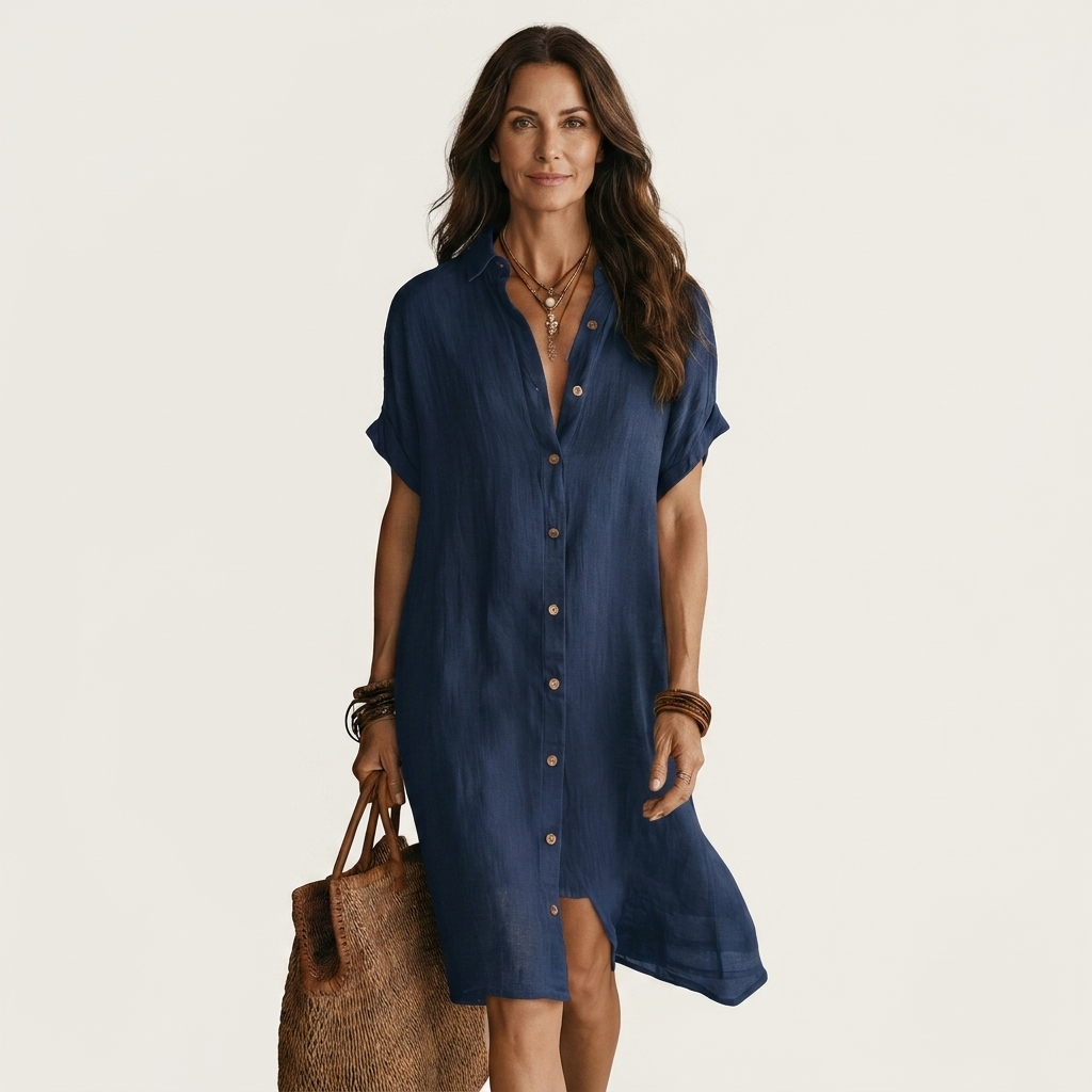 Nadeline | Midi Shirt Dress
