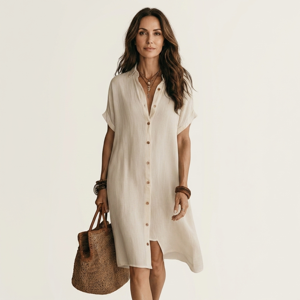Nadeline | Midi Shirt Dress
