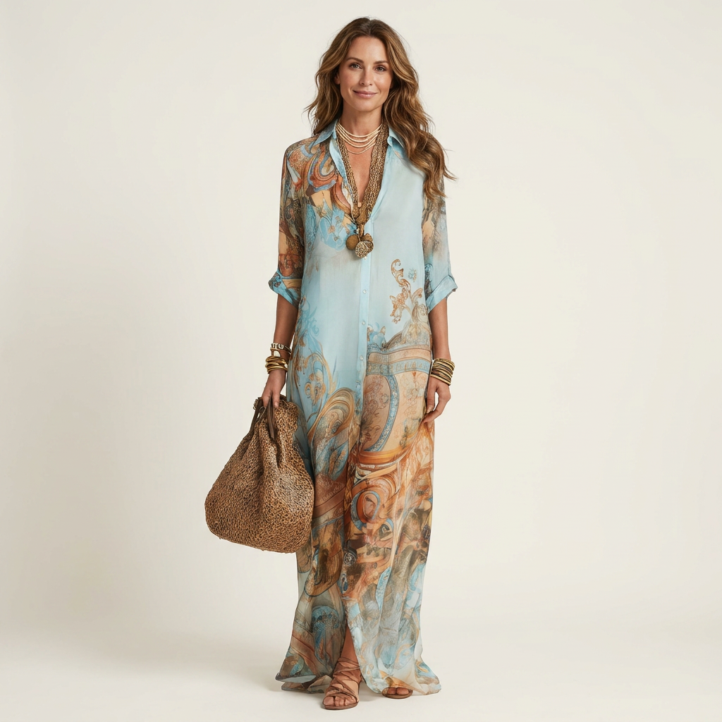 Lanie | Silk Maxi Dress
