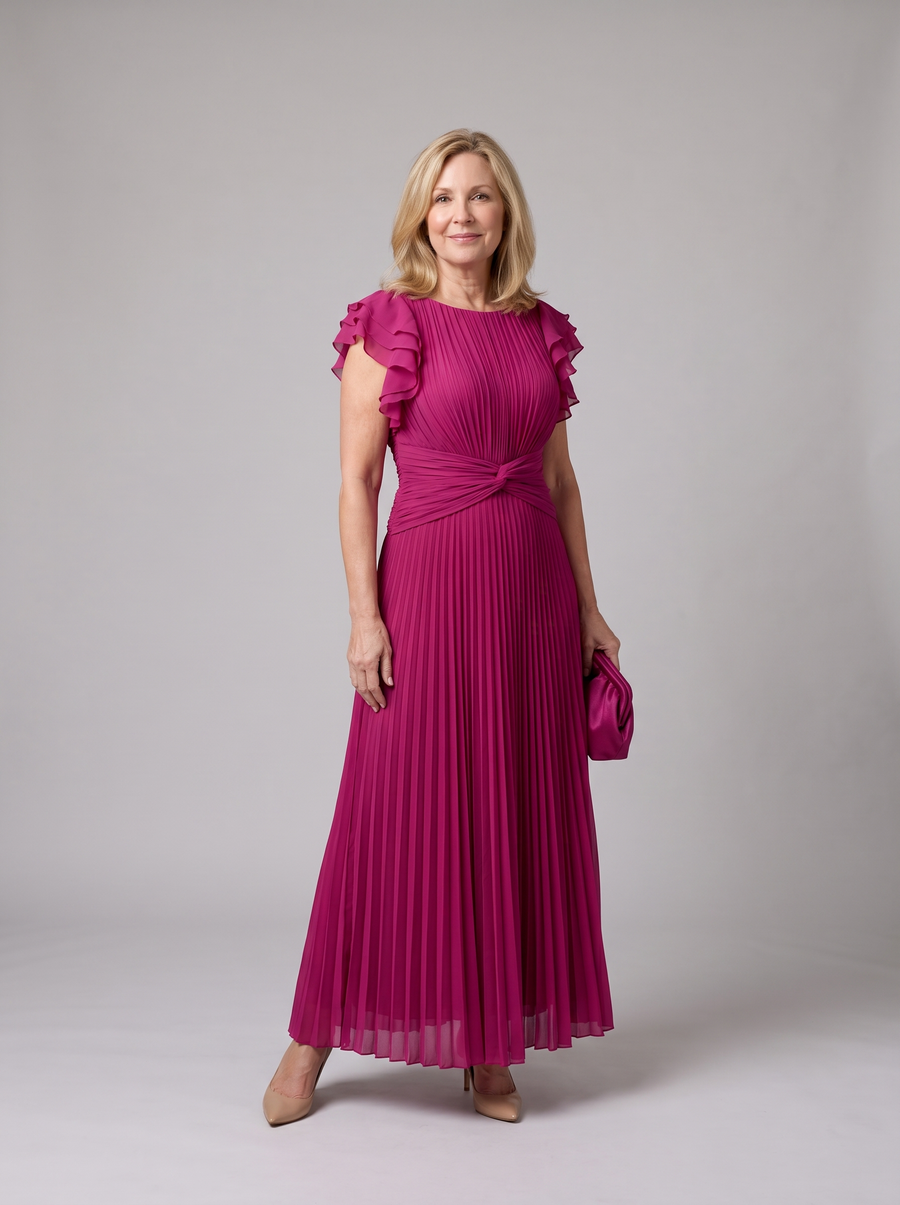 Rose | Classic Pleated Dress