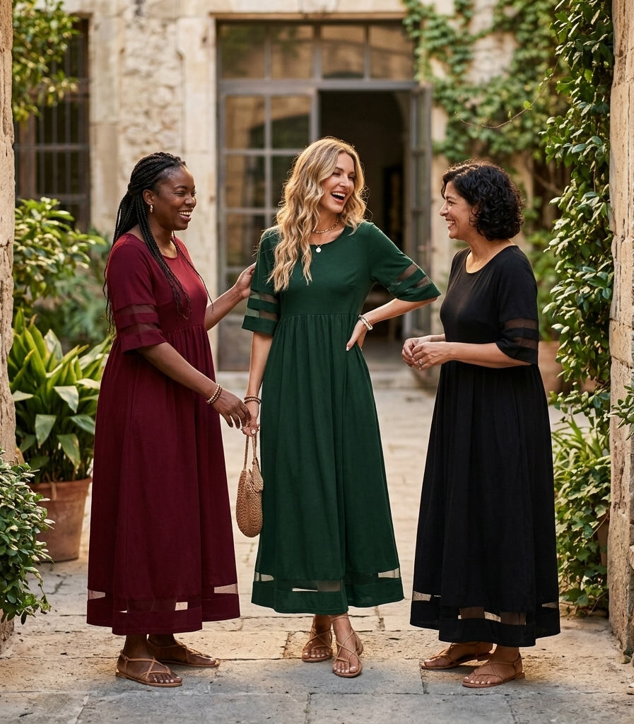 Aubrey | Flattering Midi Dress